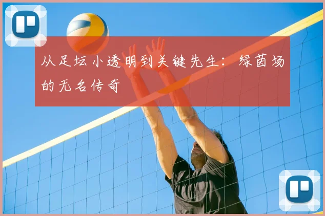 从足坛小透明到关键先生:绿茵场的无名传奇